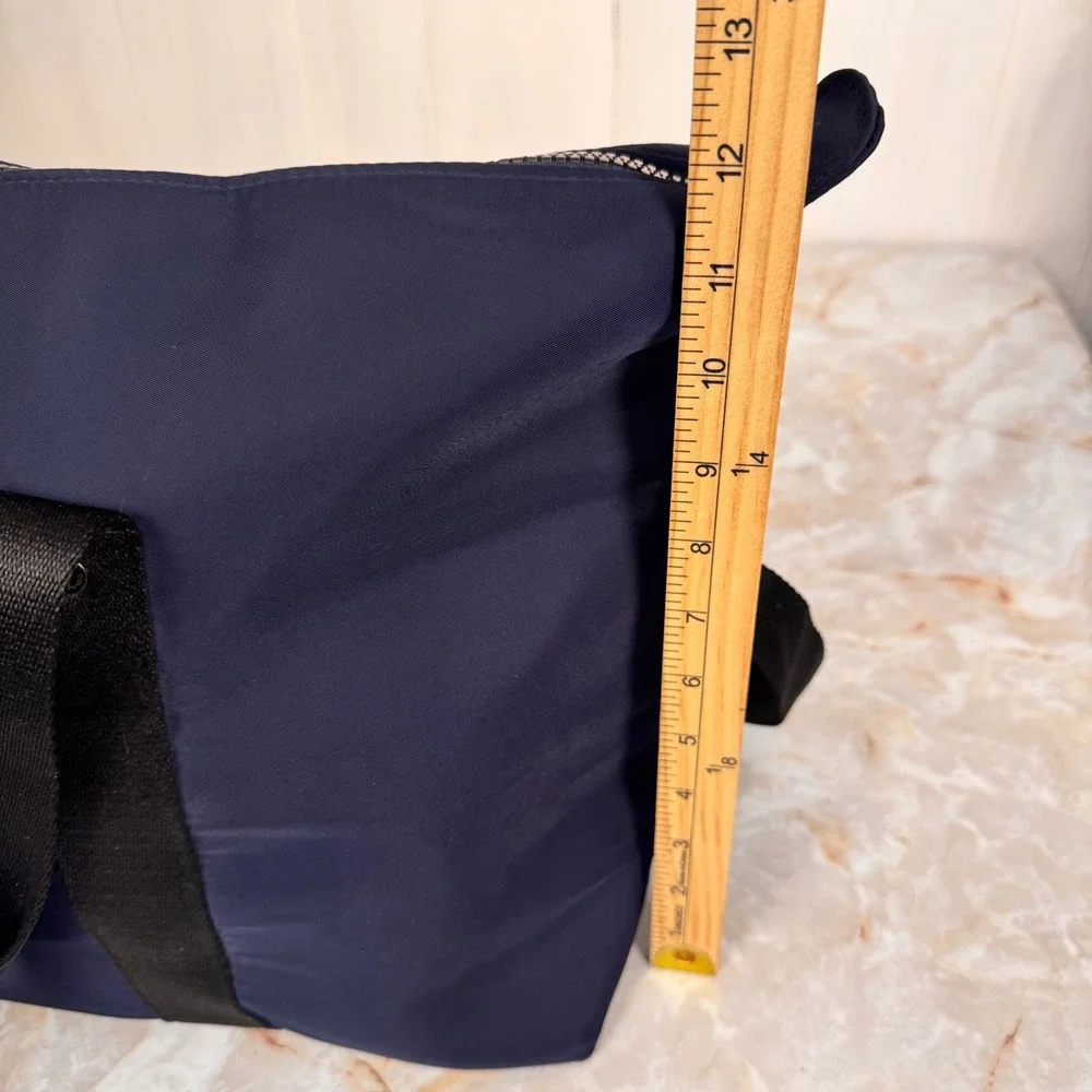 Coach Fragrance Duffel Bag Large Navy Blue Travel Weekend Gym Tote Bag